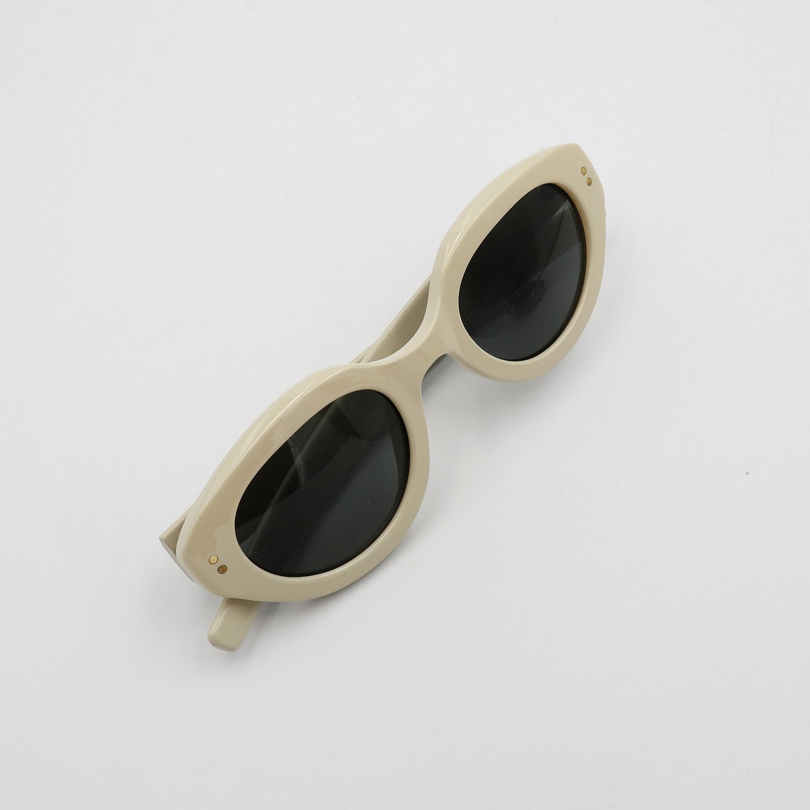 「Vanessa」Sunglasses Ivory × Gray Lens