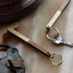 「HOTEL KEY HOLDER 」キーリング ヴィンテージ×ナチュラル1/2