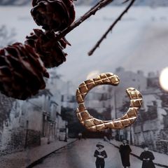 「FLOWER COMB RING&CUFF」リング/イヤーカフ ゴールド