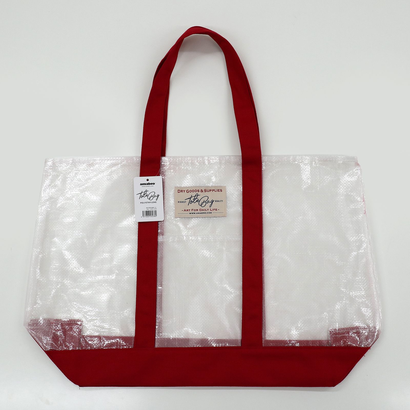 「PE TOTE BAG L」レッド