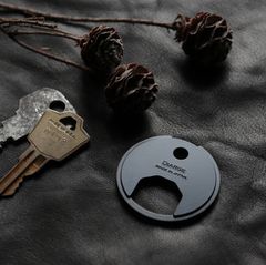 「BRASS CIRCLE KEYRING」キーリング ブラック