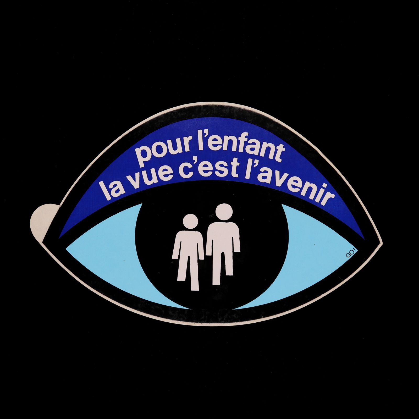 pour l'enfant la vue c'est l'avenir ヴィンテージステッカー フランス