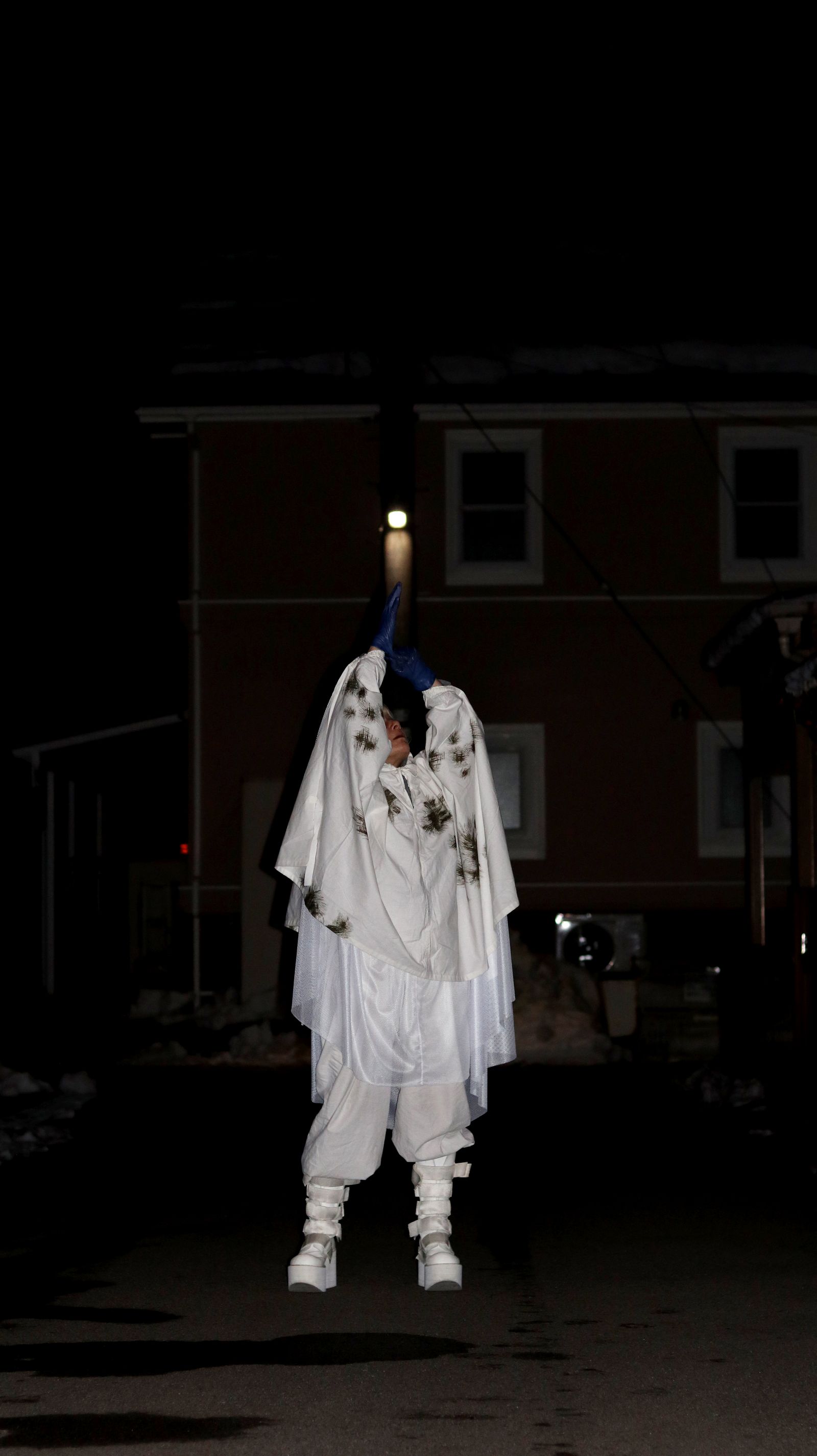 corne 10th anniversary item 「スノーカモ ポンチョ リメイク」 ドイツ 1960～70s