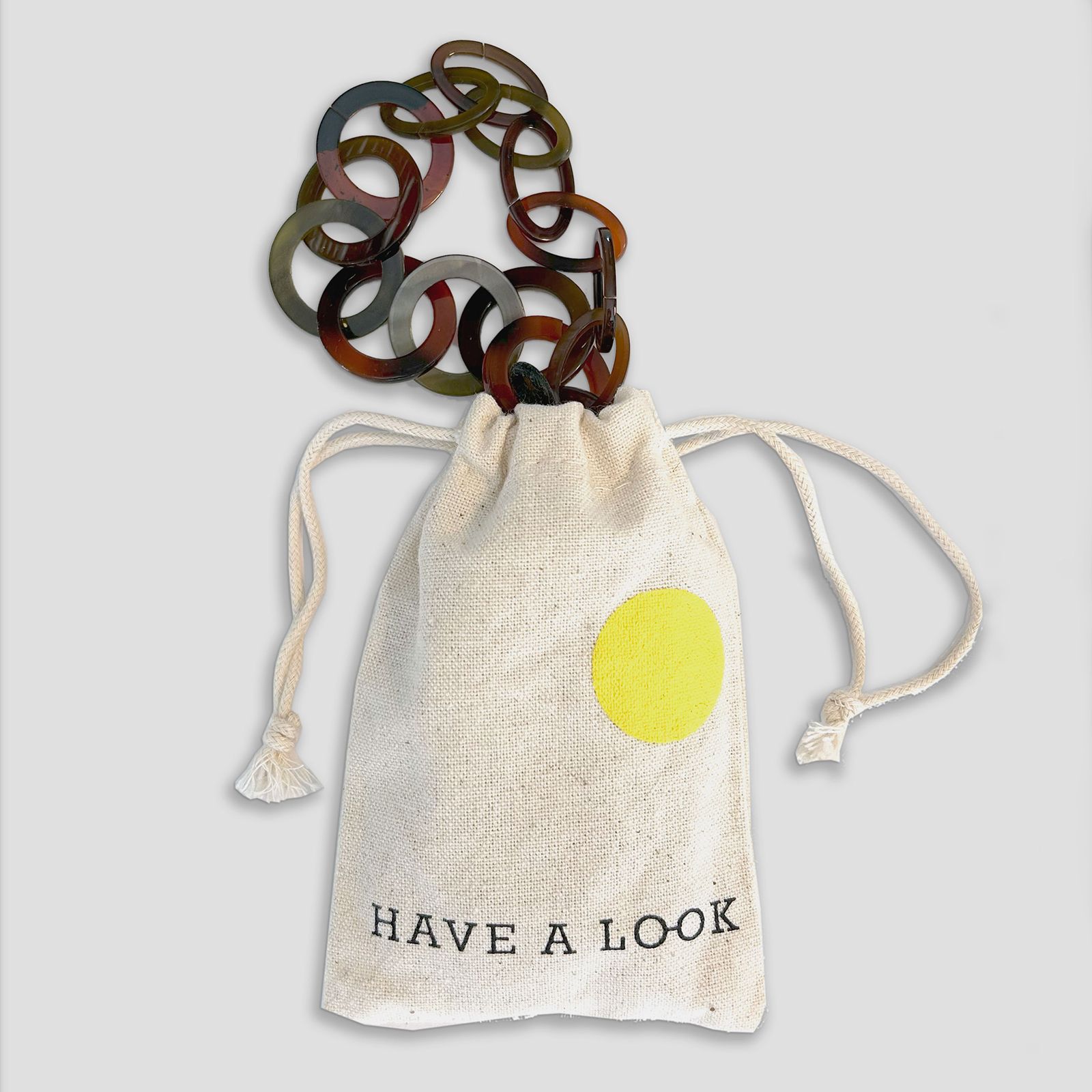 「Chunky Chain」グラスチェーン earthy mix