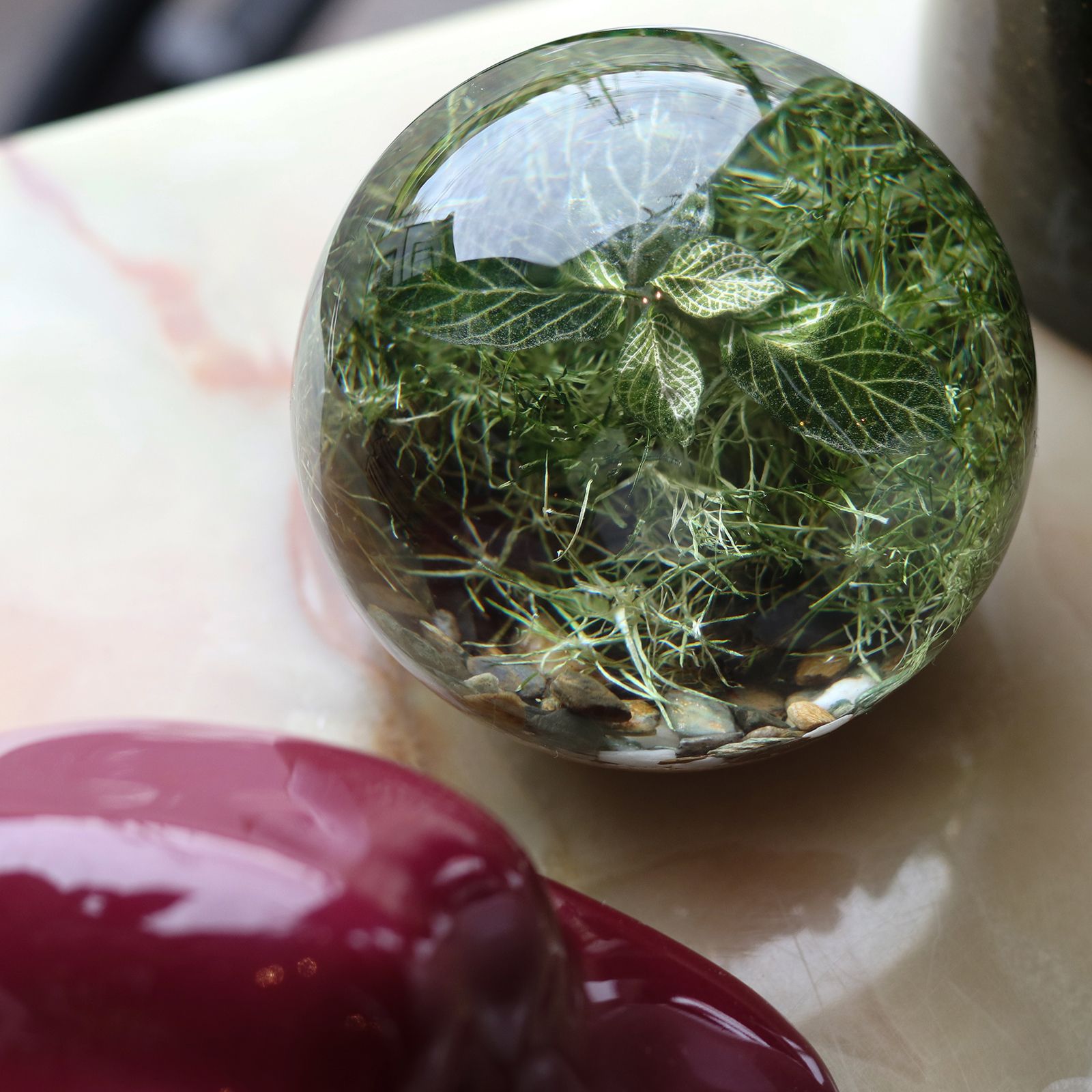 「EVER LEAF BALL」Copper Coin Glass