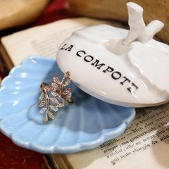 「ダブルリーフ」デッドストックリング イギリス