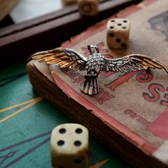 「クリスタルバード」ブローチ ヨーロッパ 1940-60s