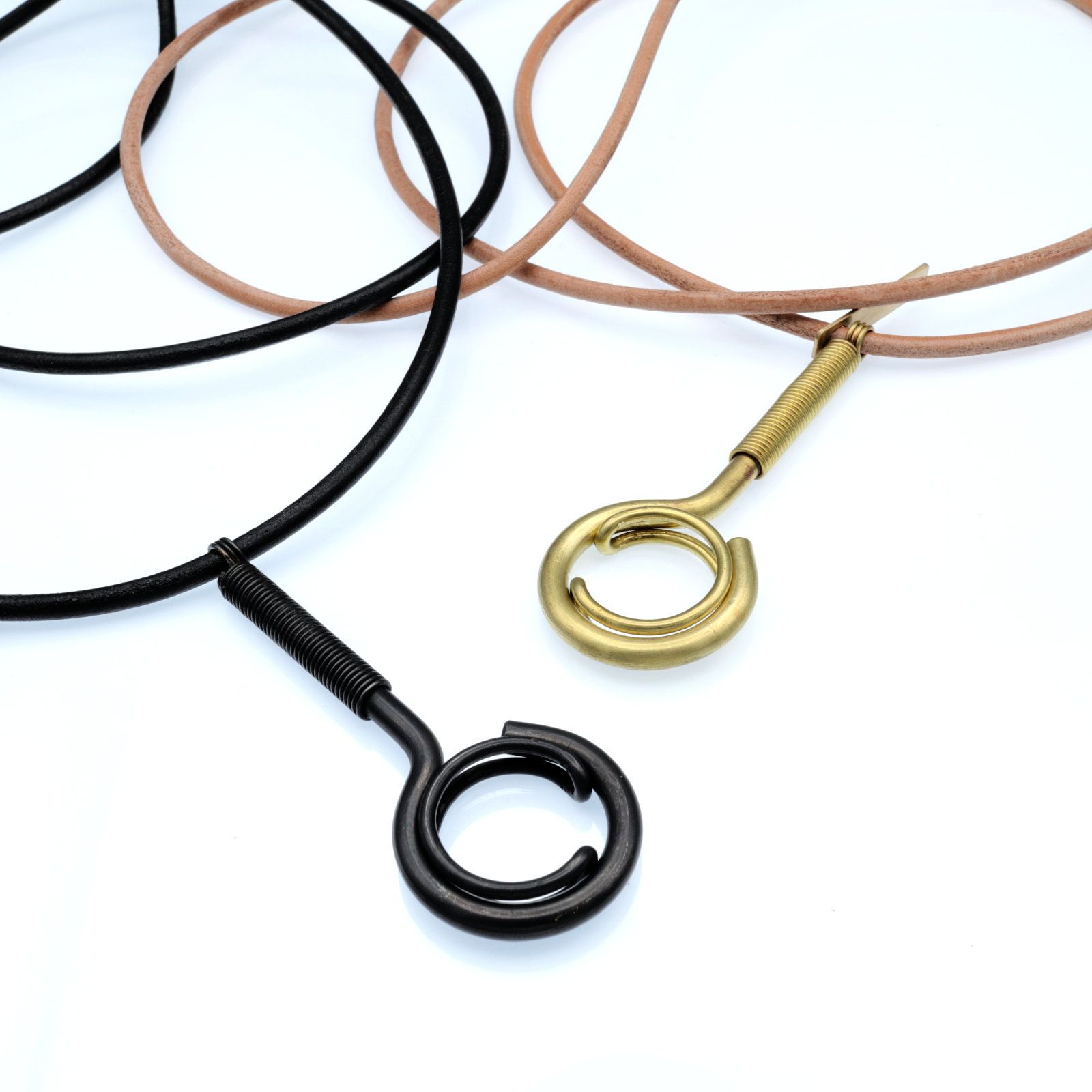 「HEATON NECK HOLDER」ネックホルダー キーリング ナチュラルブラス