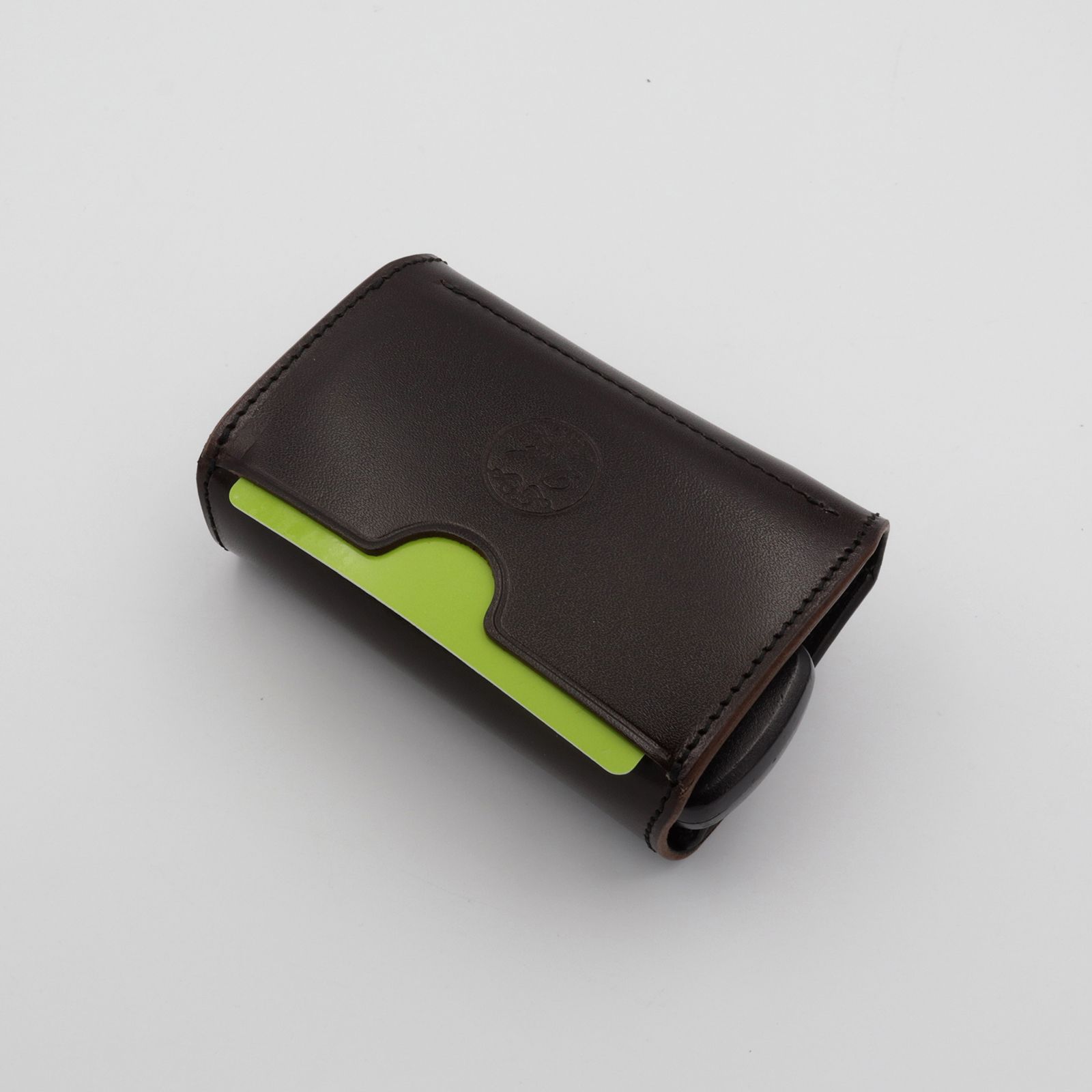 【Dual】コイン＆キーケース サドルプルアップ チョコ