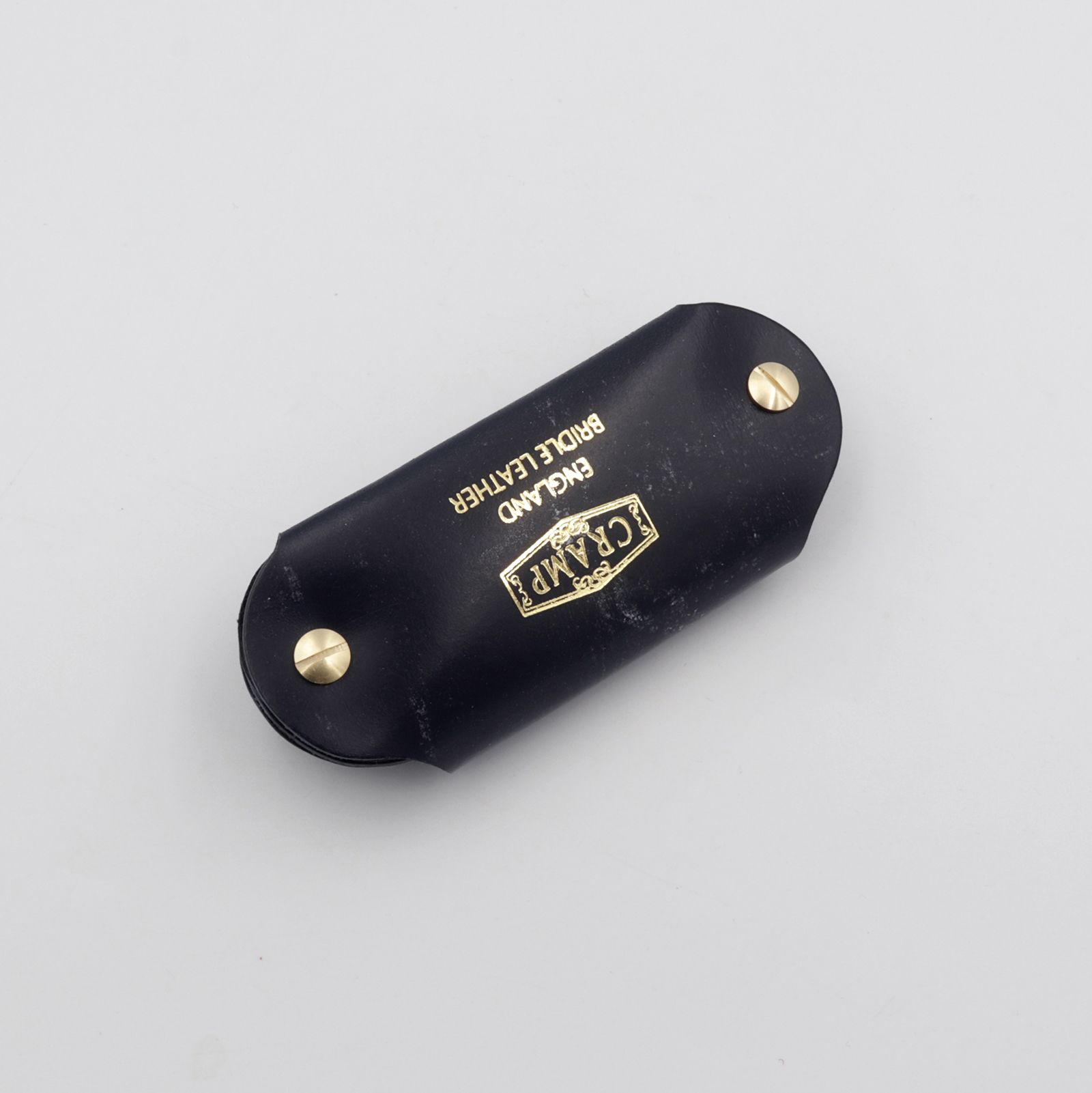 【Cramp】ミニキーケース＆シューホーン ブライドルレザー ネイビー