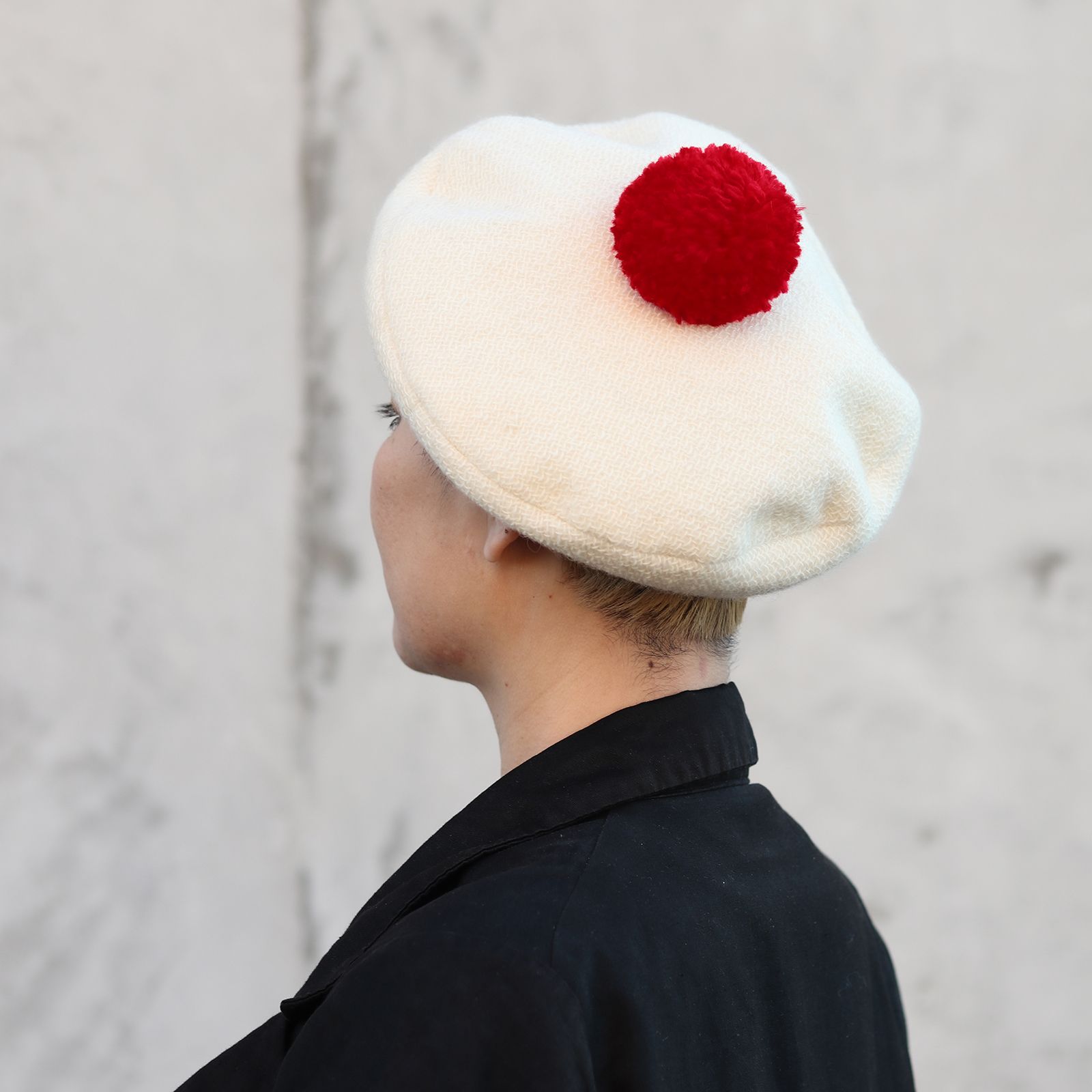 Chapon アップルベレー帽 ビッグ ワインレッド - 帽子