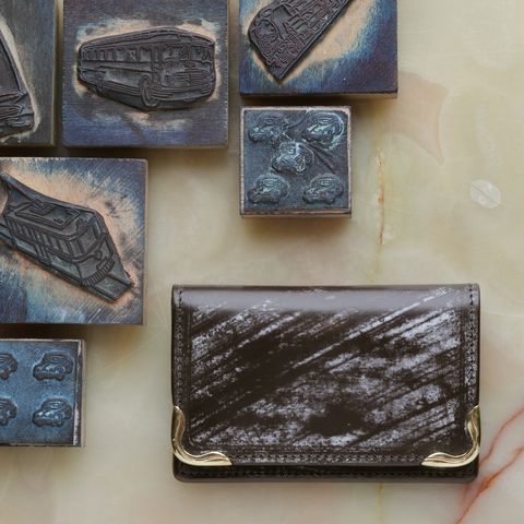 【Cramp】カードケース UKブライドルレザー 名刺入れ チョコ