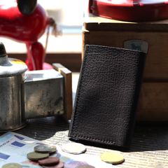 「straccio goat II」ミニ財布 ブラック