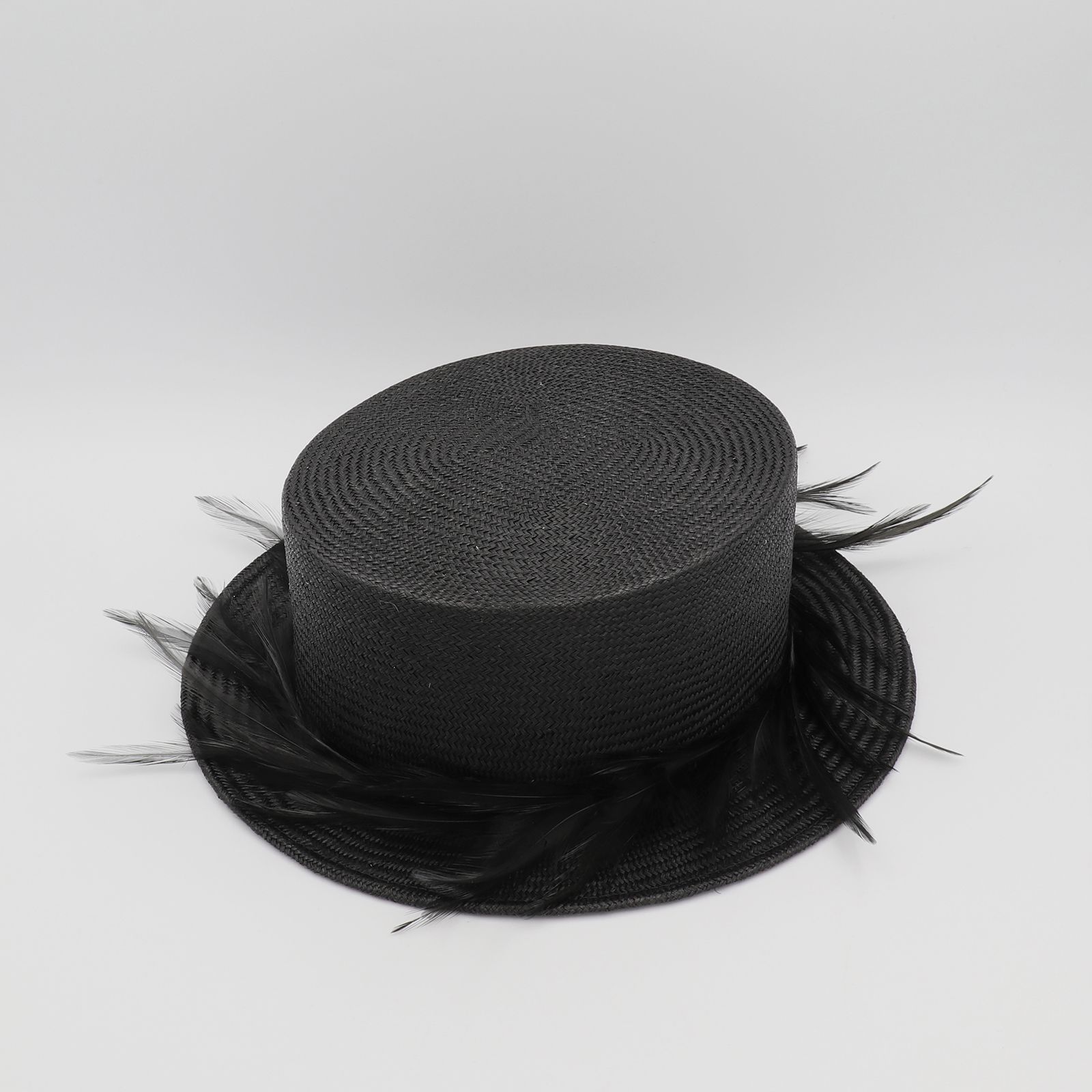 【送料無料対象外】黒い羽根のストローキャノチエ ブラック