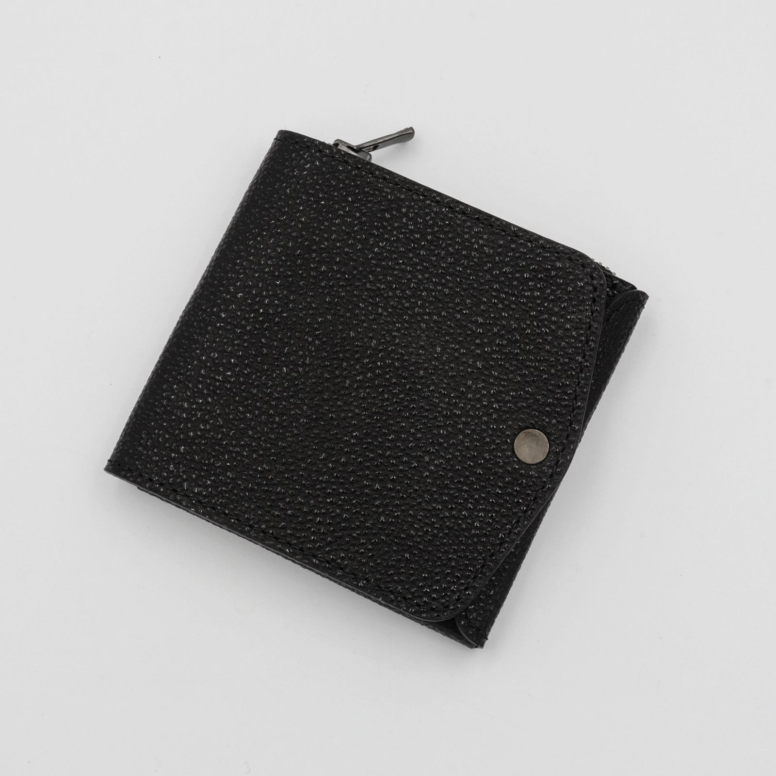 「小さく薄い財布SAKU ver.3 黒桟革」黒