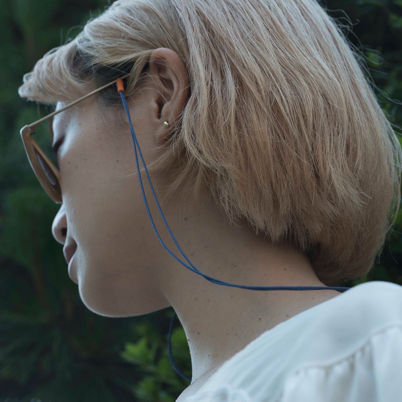 PARALLELLINES アイグラスコード スタンダード オフホワイト×ブラックラインズ