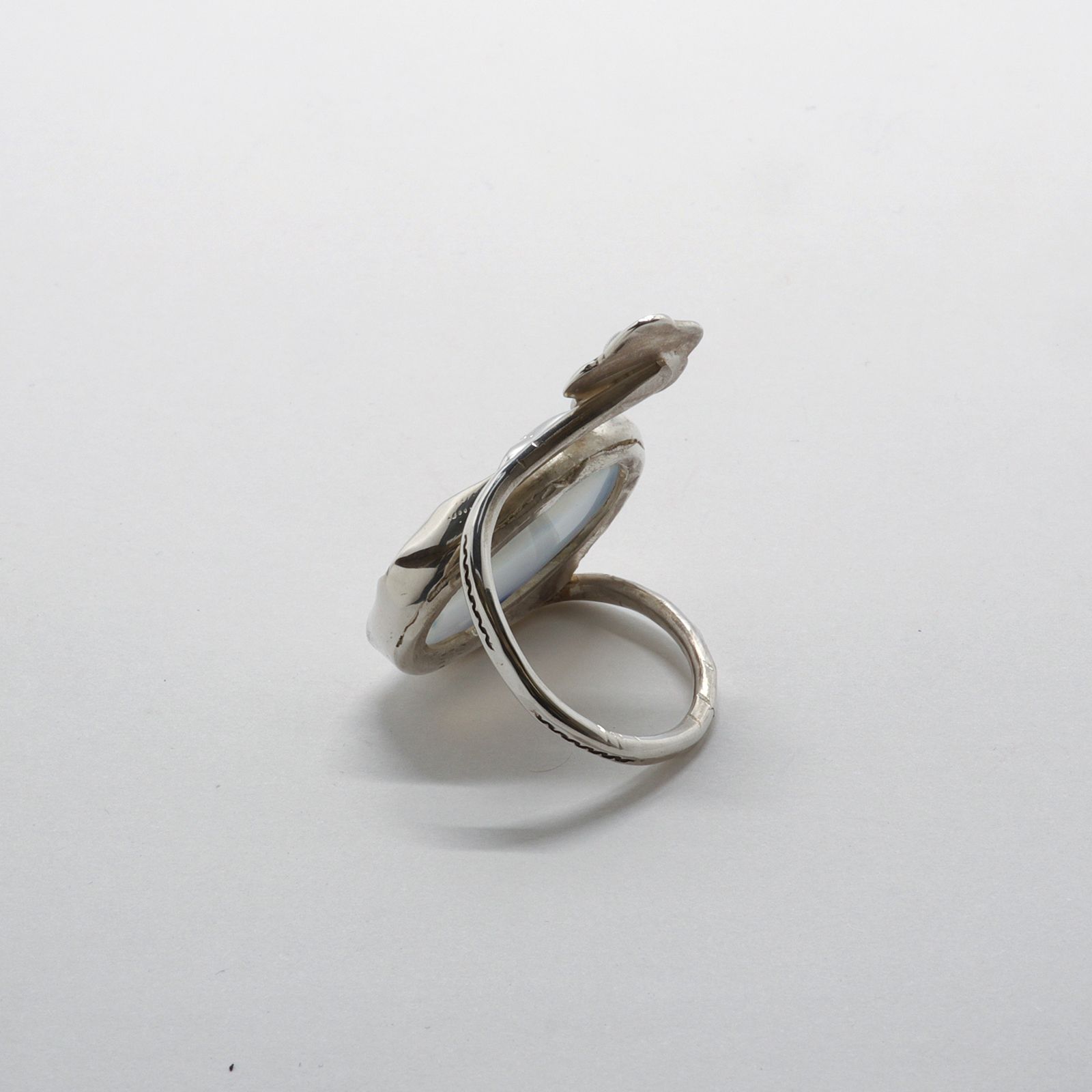 「Agate Flower Ring」リング