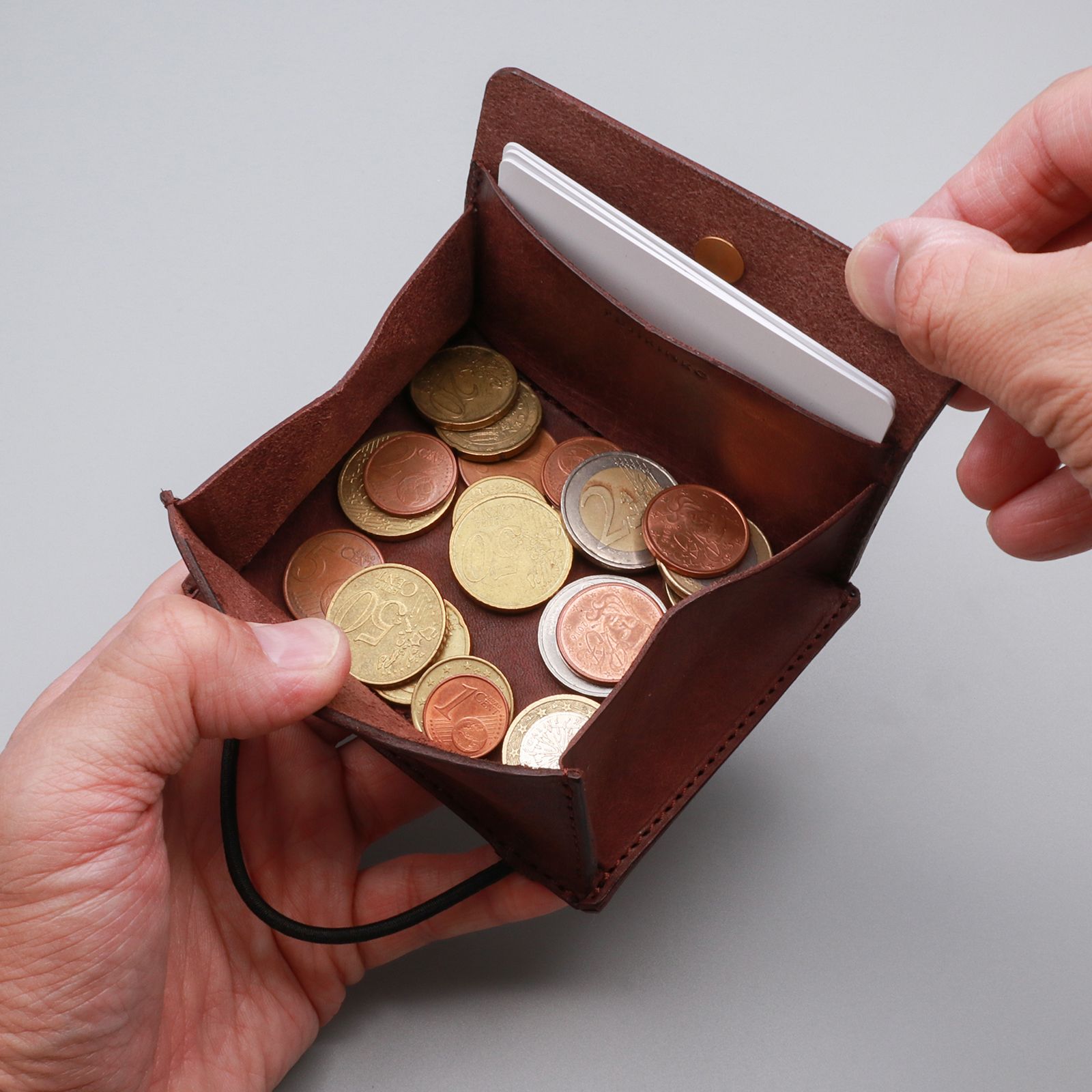 「5YEN COIN CASE/MONEY CLIP」ミニ財布 グレー