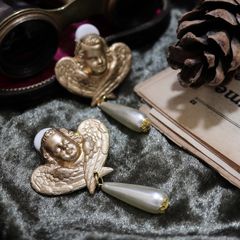 「エンジェルパールティアドロップ」イヤリング