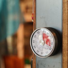 「Analogue kitchen timer PUCK」キッチンタイマー CHARCOAL TFA ドイツ