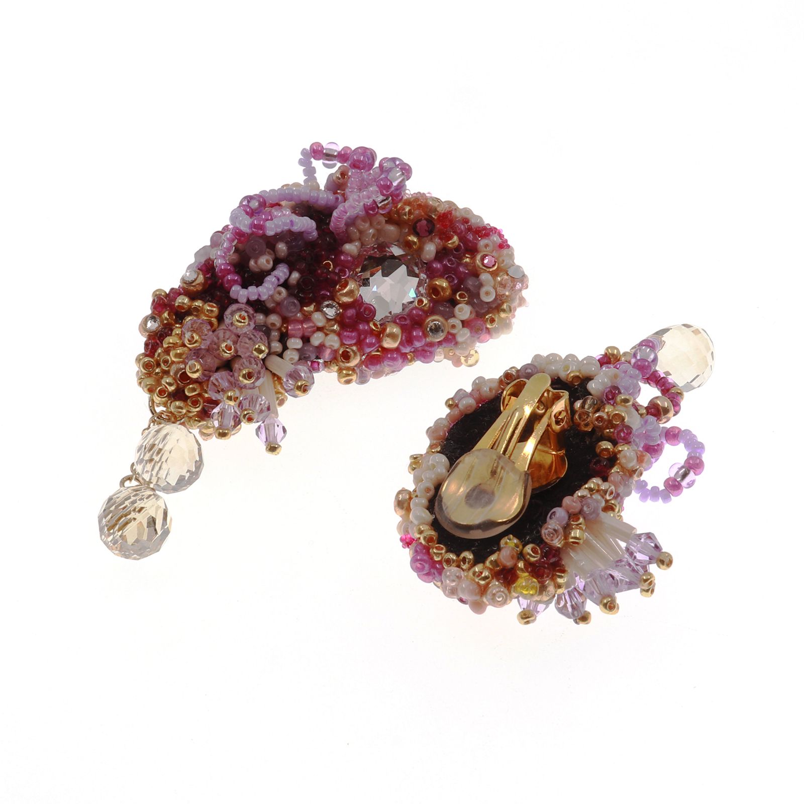「tresor」イヤリング パープル【collection de couleurs de sachikoism】