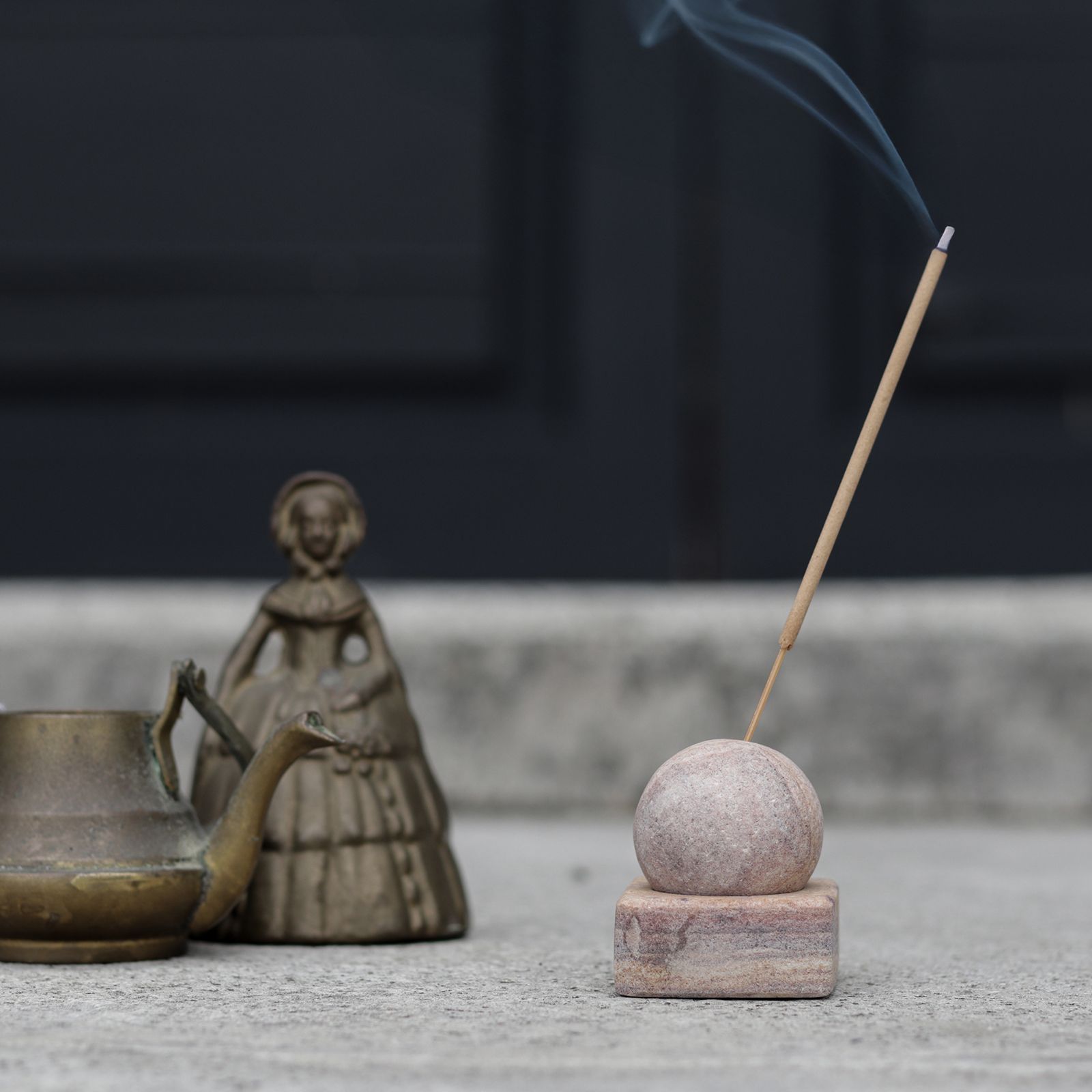 STONE INCENSE HOLDER Sandstone Marble