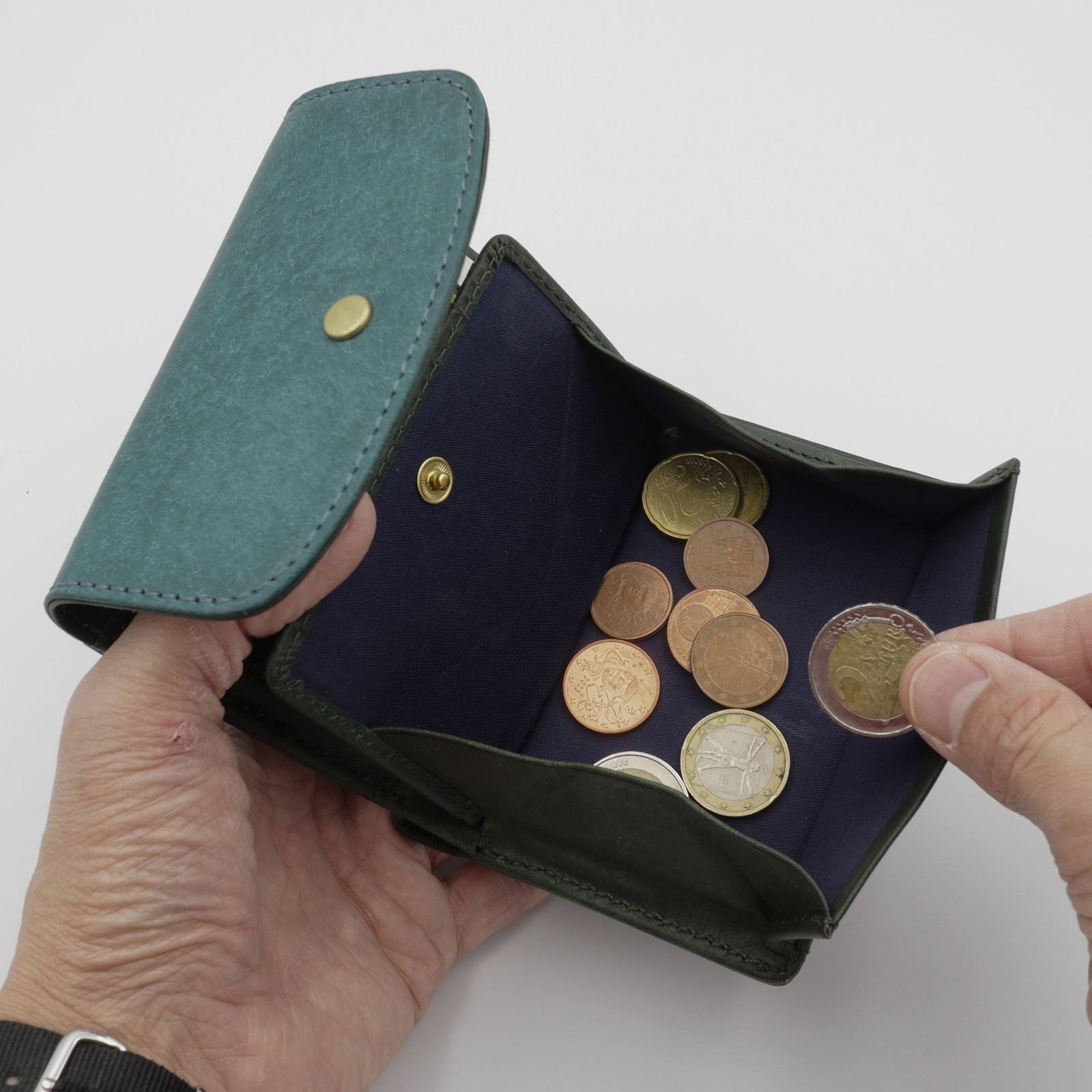 「PUFU」ミドル財布 ブラック