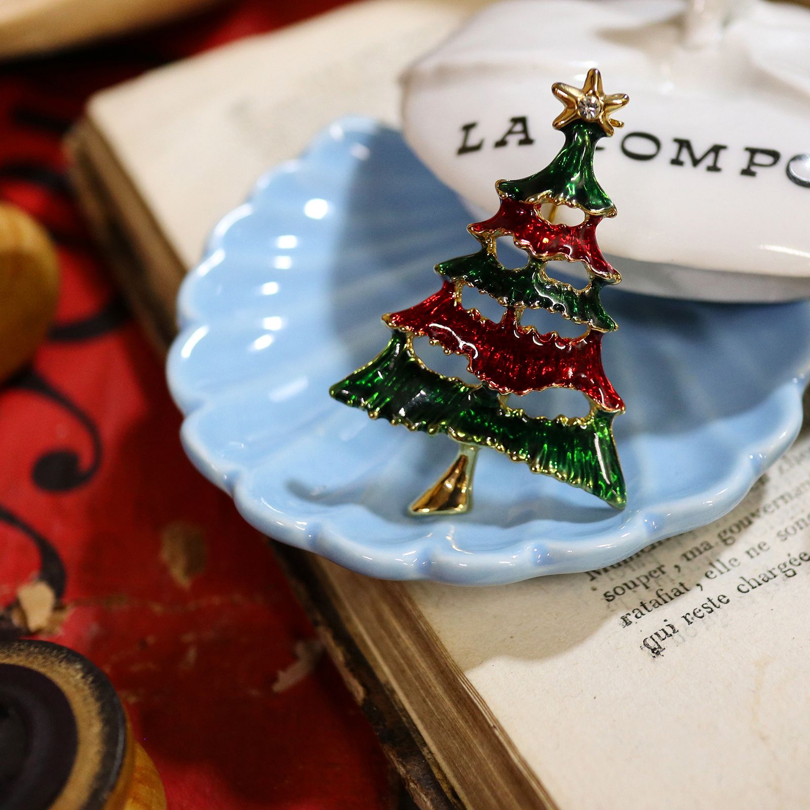 「クリスマスツリー」ブローチ ヨーロッパ