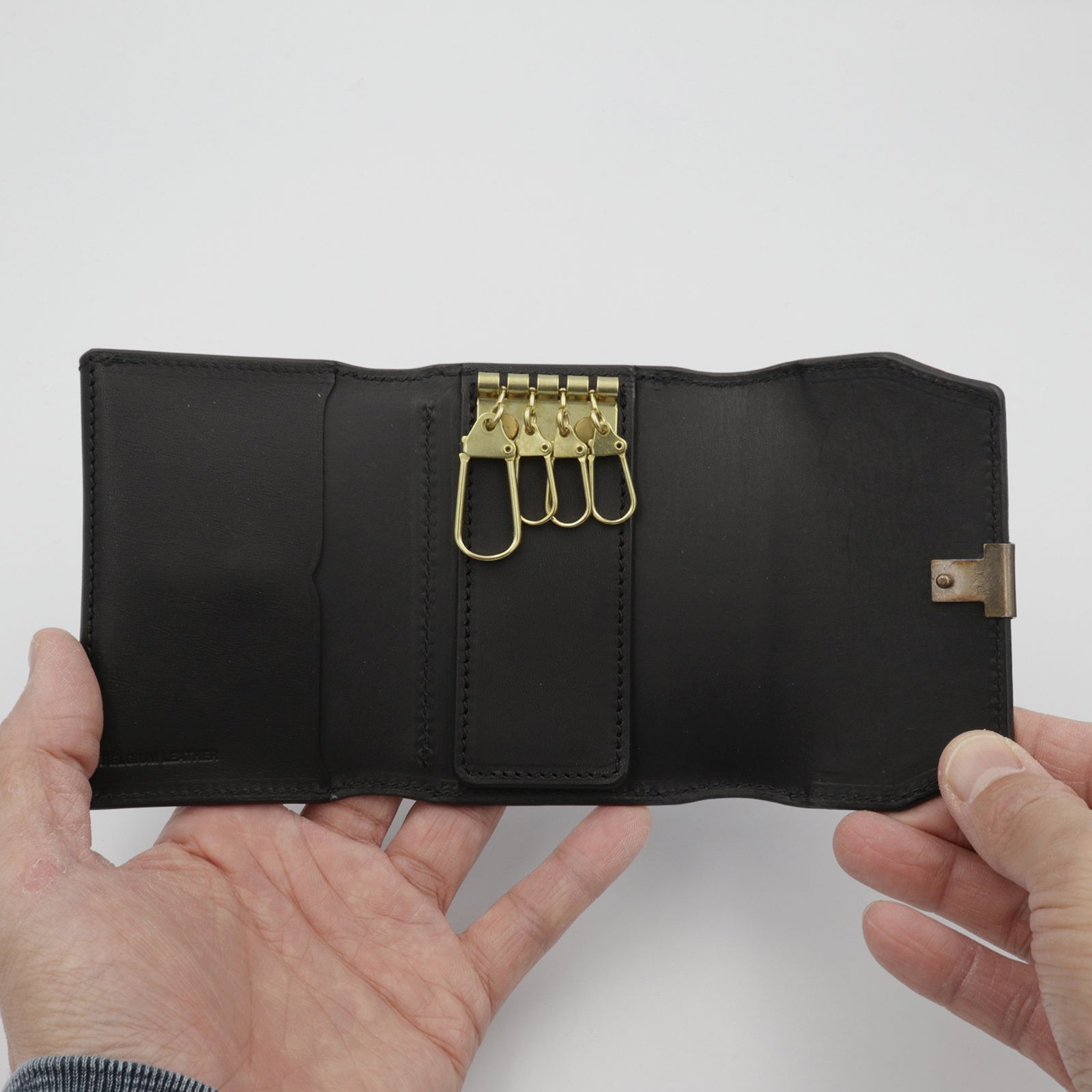 【Dual】コイン＆キーケース サドルプルアップ チョコ