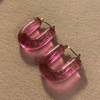 「Glass Hoop "U" Pierce」ピアス(片耳) フェーズ