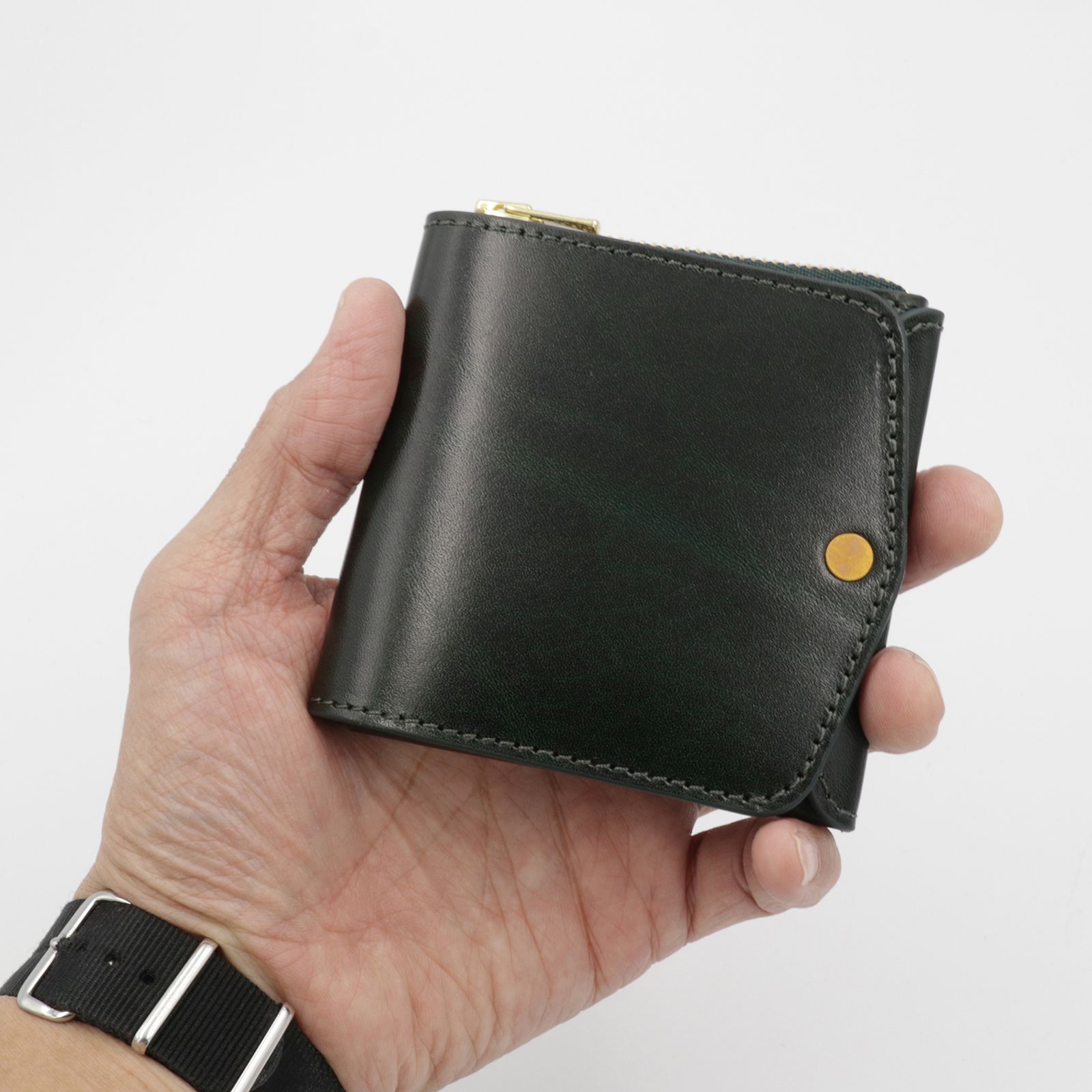 「小さく薄い財布SAKU ver.3 Plus Rugato」green