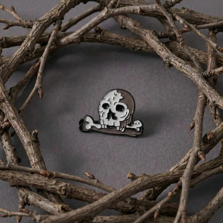 「Scull and Bones」ピンズ フリーダ・カーロ