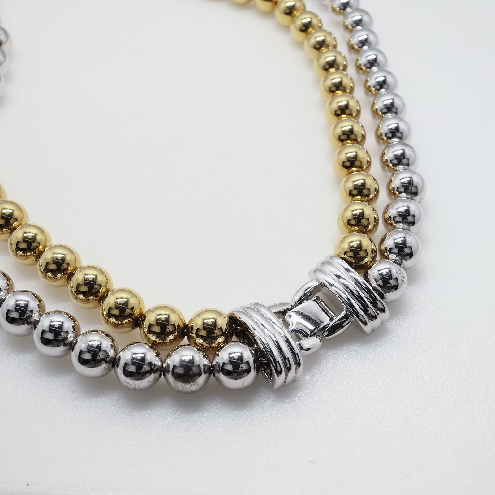 「メタルデュオ」ネックレス ヨーロッパ MONET