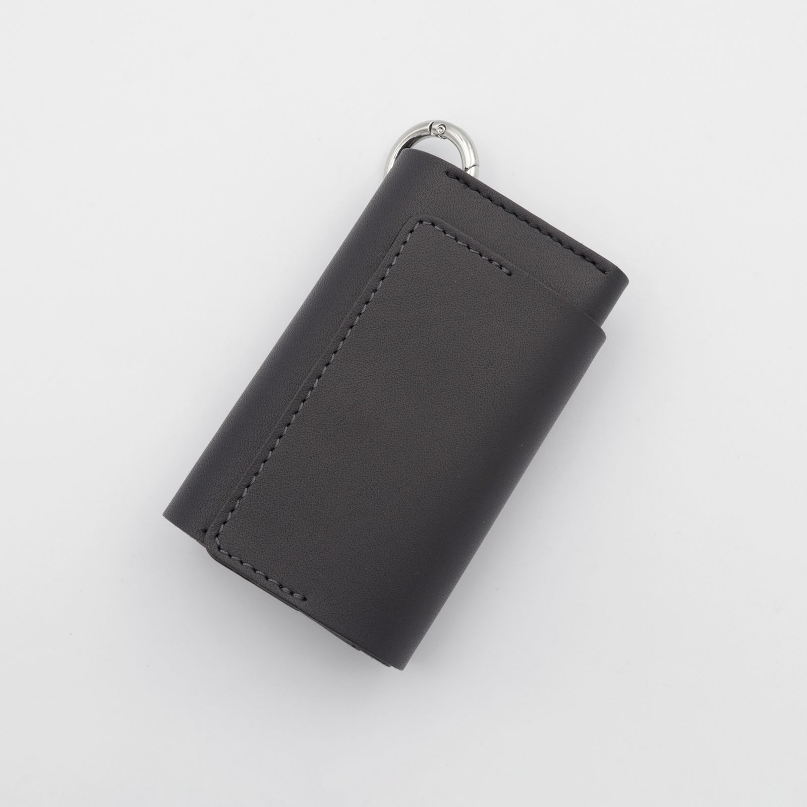 「単純化」三つ折り財布 ダークグレー