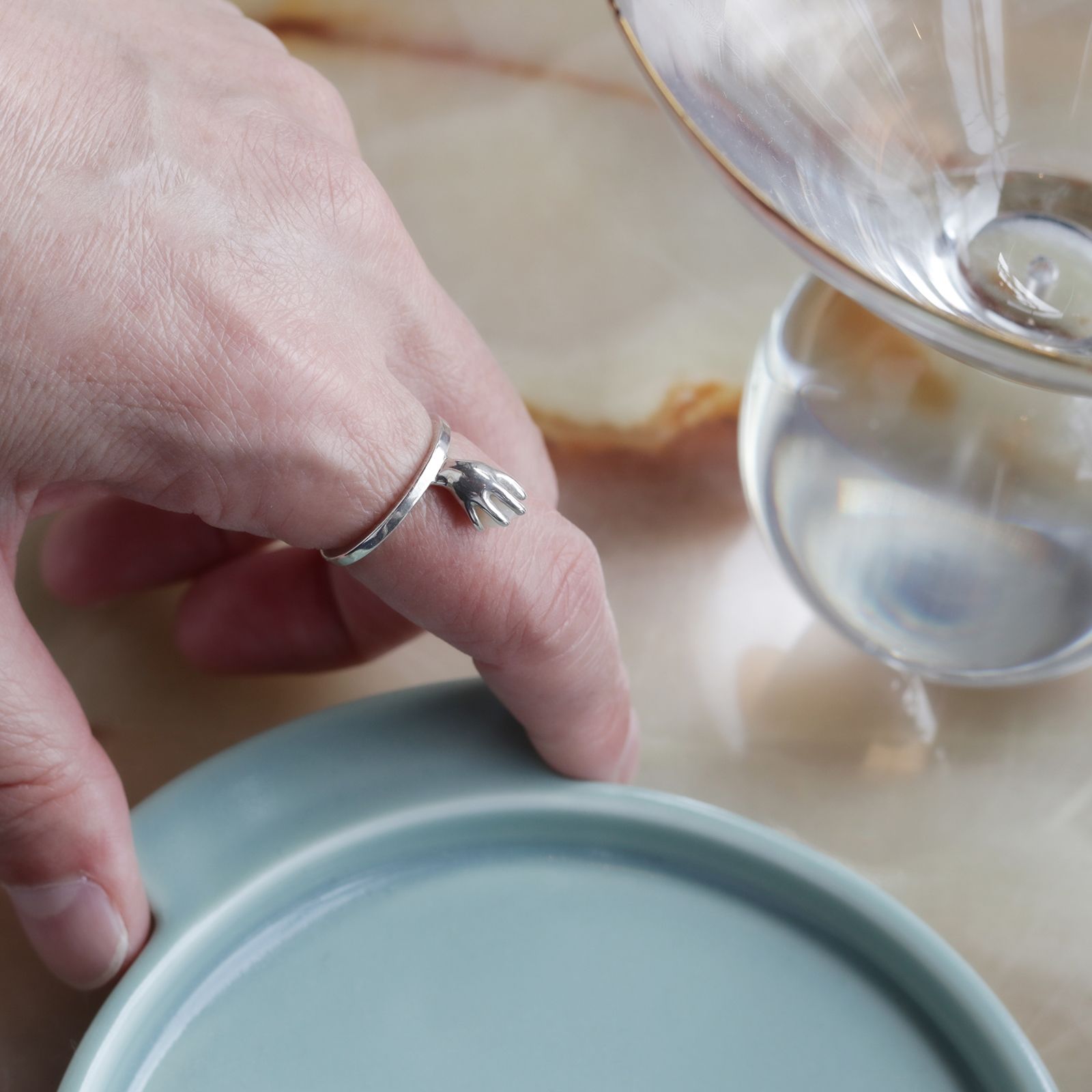「catch ball ring」リング silver925【Silver Jewel】