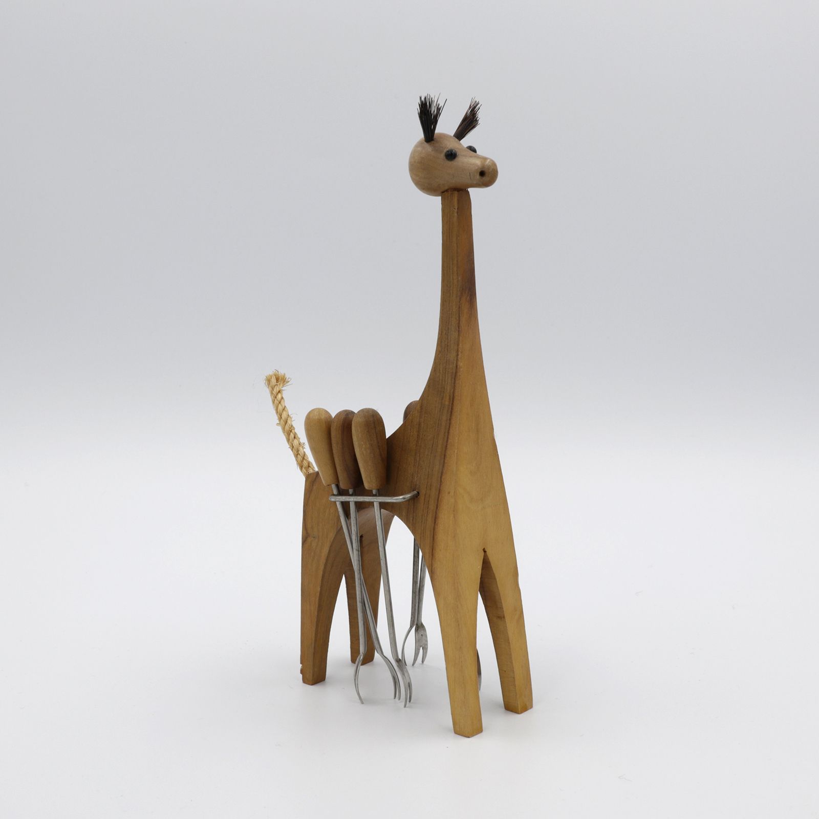 木製ジラフピックホルダー 1970s ベルギー