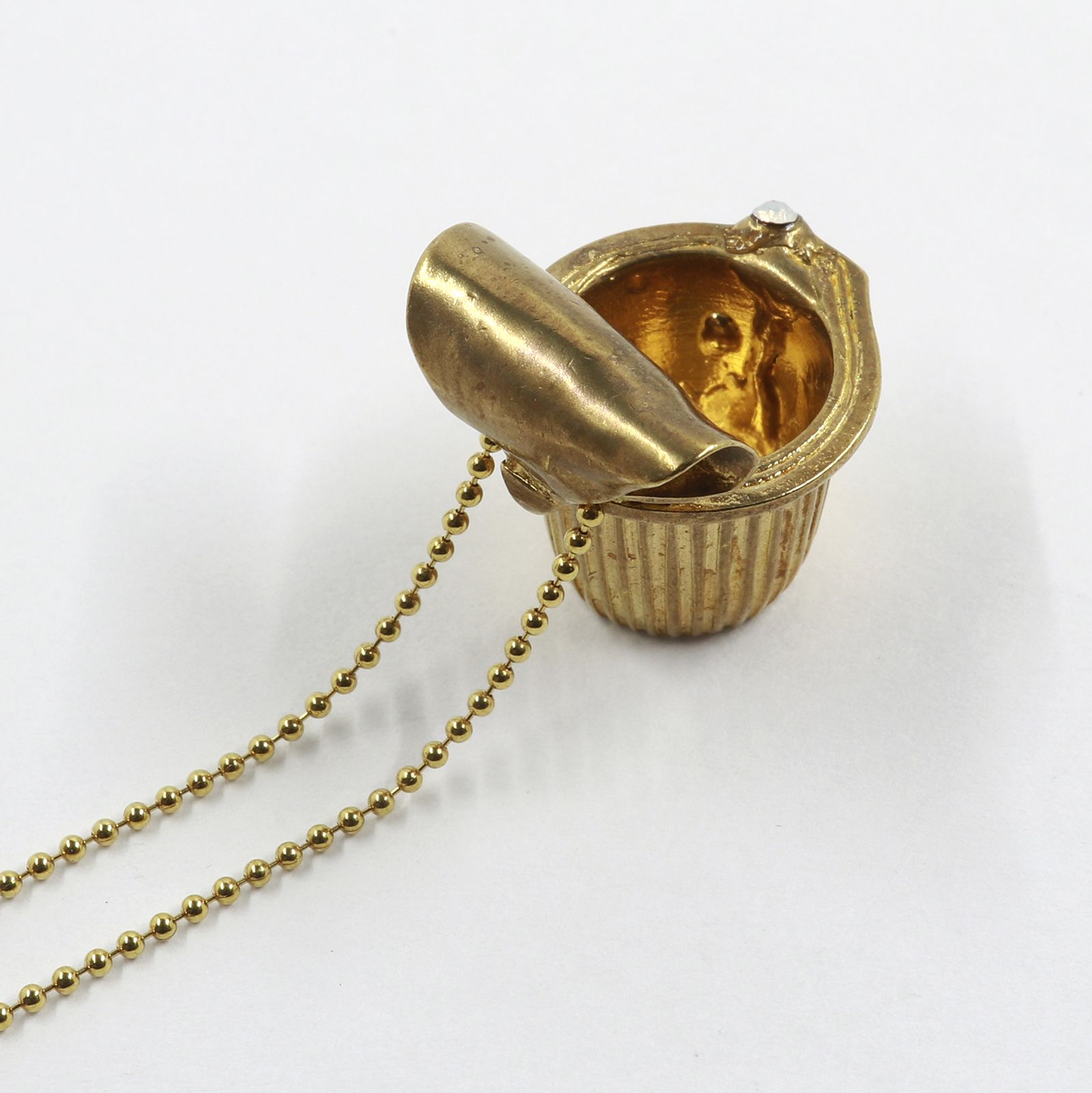 「coffee fresh necklace gold」ネックレス