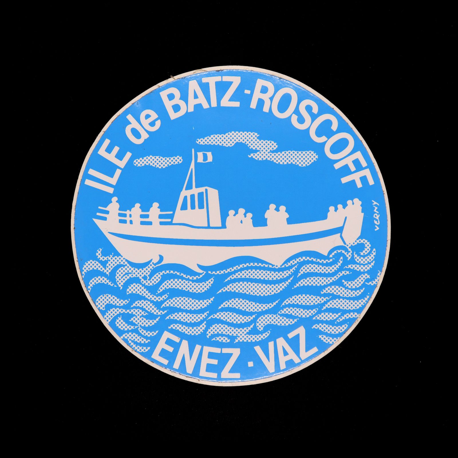 ILE de BATZ-ROSCOFF ヴィンテージステッカー フランス
