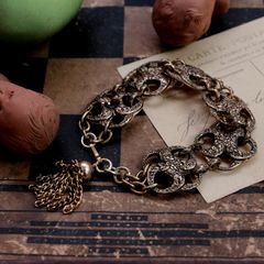 「70s フラワーモチーフフィリグリー」ブレスレット フランス