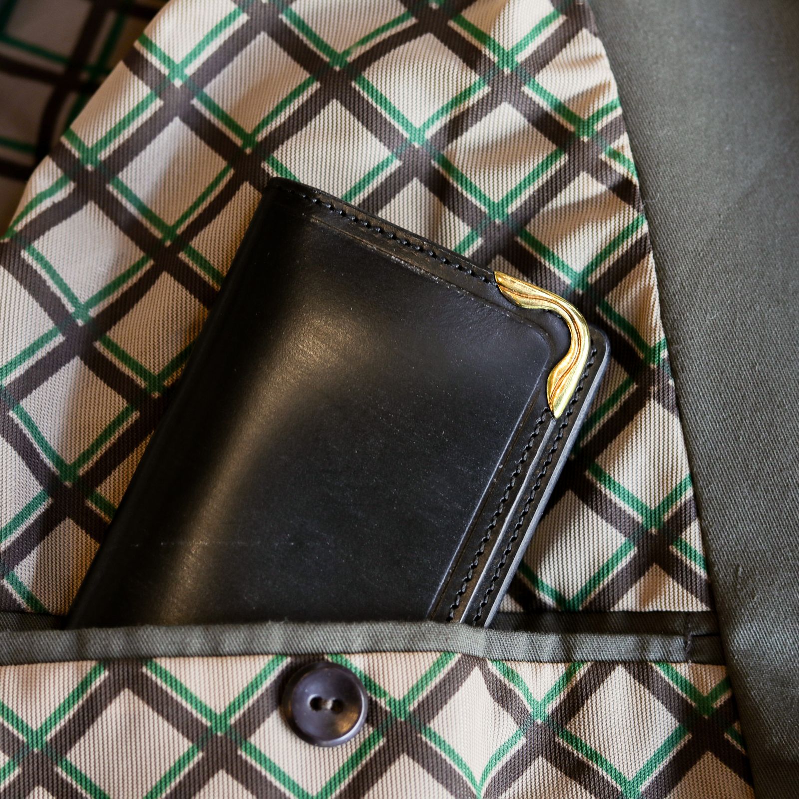 【Cramp】カードケース UKブライドルレザー 名刺入れ チョコ