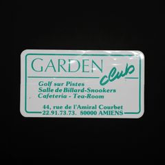 「GARDEN club」ヴィンテージステッカー ヨーロッパ