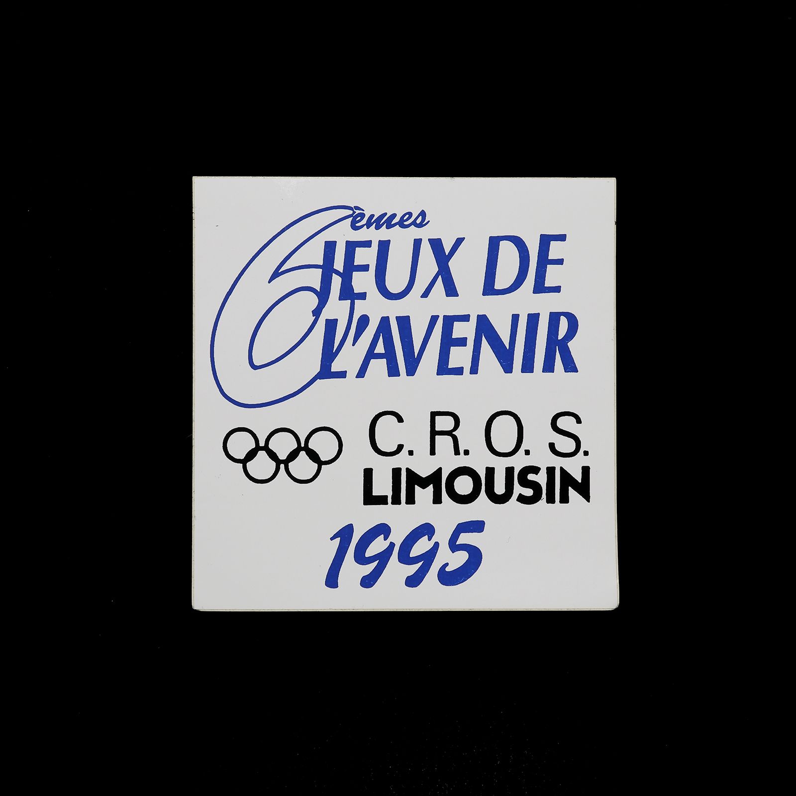 「C,R,O.S LIMOUSIN 1995」ヴィンテージステッカー ヨーロッパ