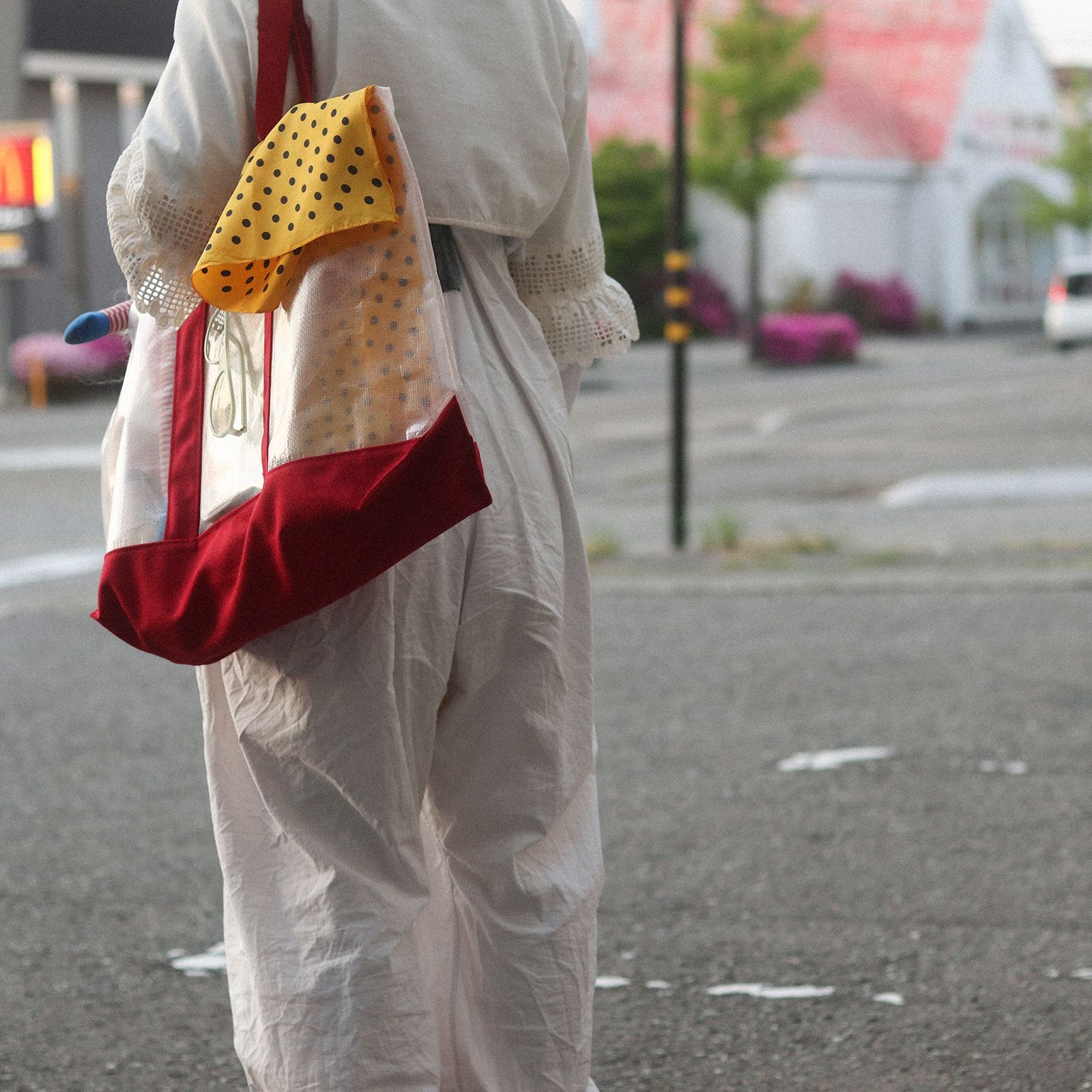 「PE TOTE BAG L」レッド