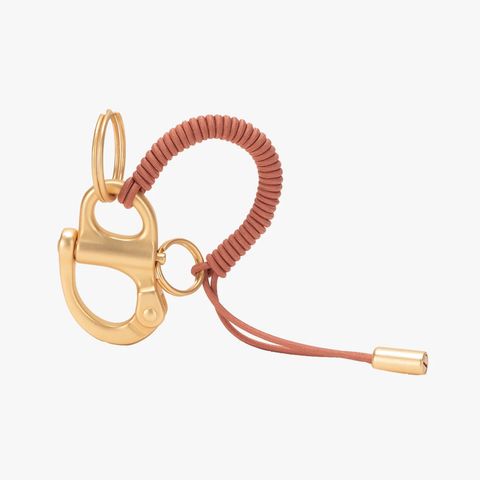 「LetGo Petits」キーリング テラコッタ×ゴールド