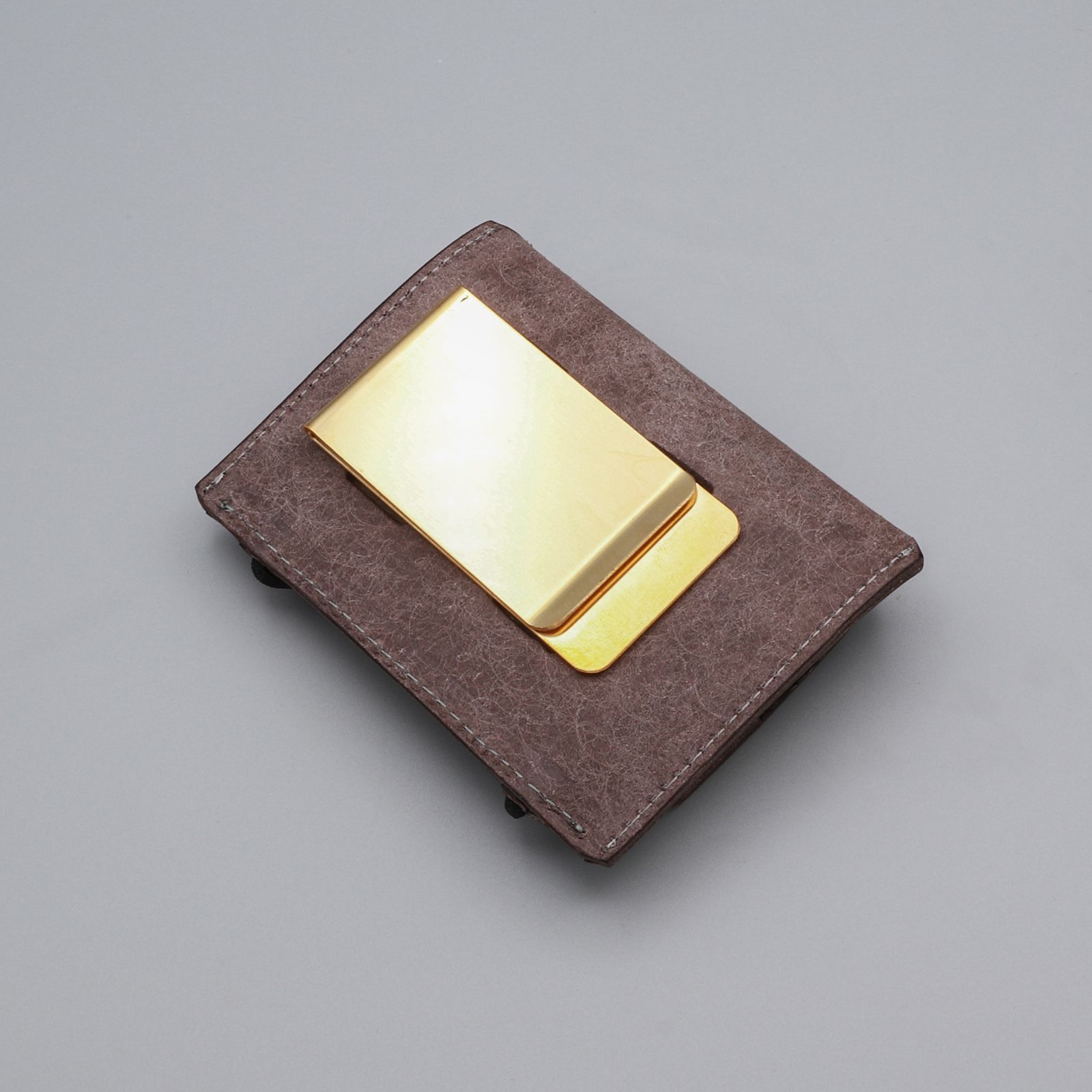 「5YEN COIN CASE/MONEY CLIP」ミニ財布 グレー
