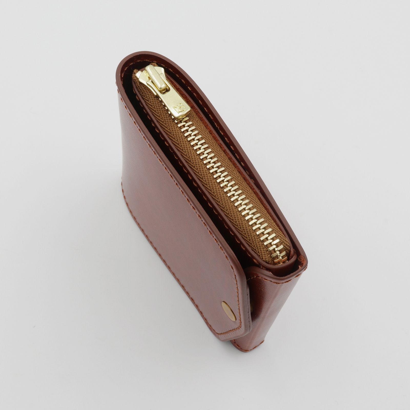 「小さく薄い財布SAKU ver.3 Plus Rugato」lightbrown
