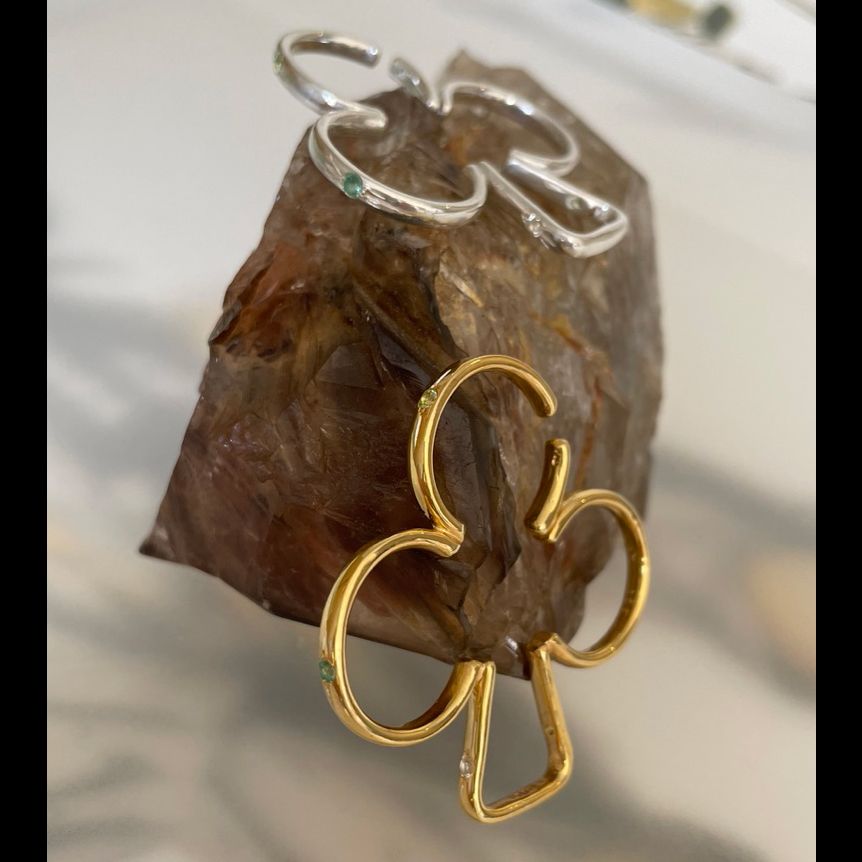 「TRUMP CROVER JEWEL CUFF」イヤーカフ シルバー