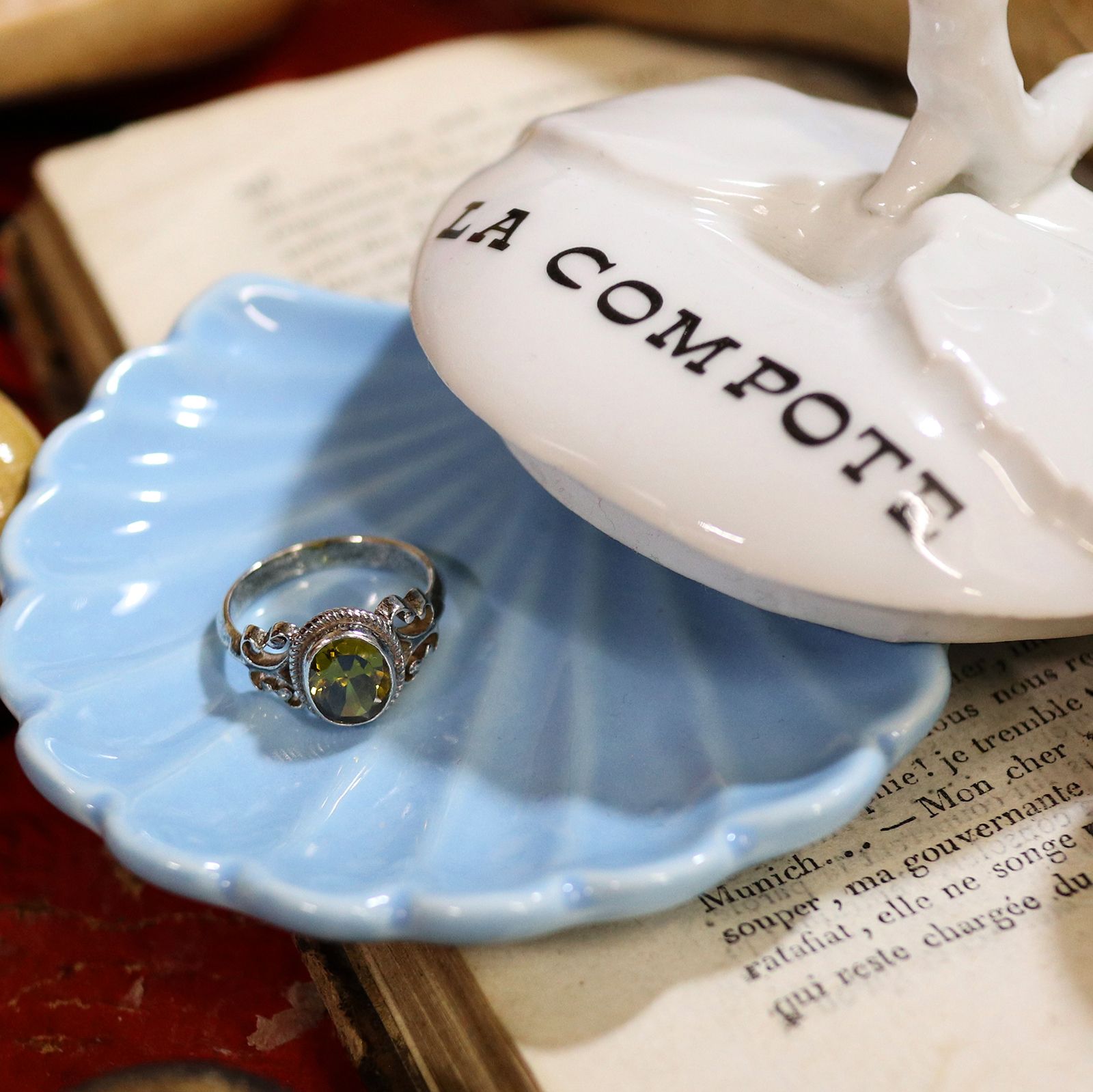 「イエローアラベスク」リング silver925 ヨーロッパ