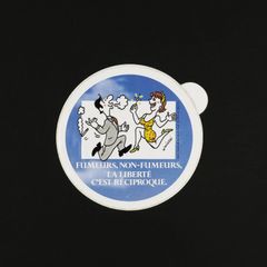 「FUMEURS,NON-FUMEURS LA LIBERTE」ヴィンテージステッカー ヨーロッパ