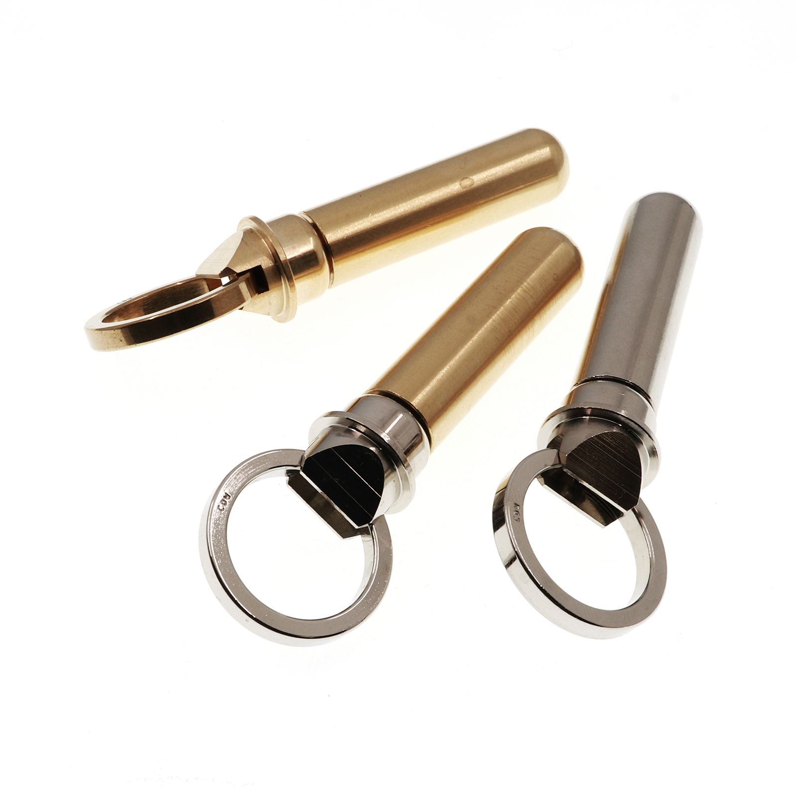 「Bullet Key Ring」キーリング ニッケル×ブラス